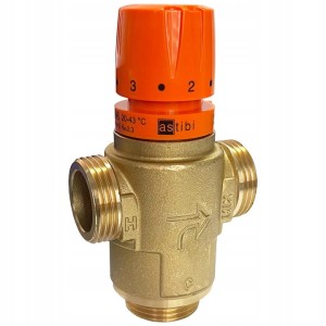 Termostatyczny zawór mieszający ASTIBI 566 G1", 20÷43°C