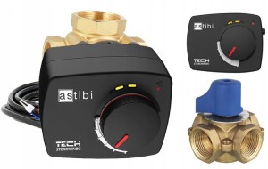 Zestaw regulacyjny Astibi 5/4": siłownik + zawór 4-drogowy