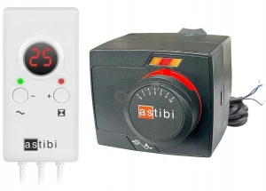 Zestaw regulacyjny ASTIBI Siłownik + Sterownik zaworu mieszającego S10 ASTIBI