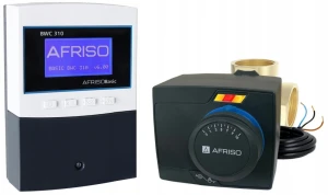 Siłownik ARM343+ regulator BWC+zawór 1" 3-drogowy obrotowy, mieszający