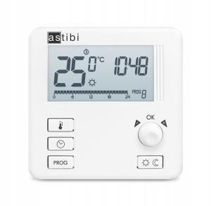 Przewodowy regulator temperatury ASTIBI - tygodniowy