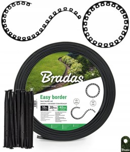 Zestaw obrzeże trawnikowe EASY BORDER - 40mm / 10 mb BRADAS