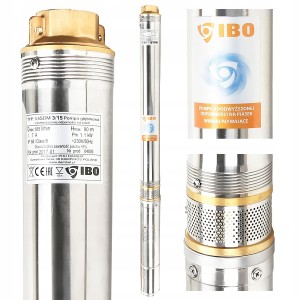 Pompa głębinowa 3,5 SDM3-15 (1,1kW,230V) IBO KS, kabel 20m