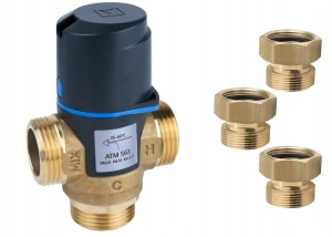 Zawór mieszający ATM 563, DN20, G1", 35÷60°C, Kvs 2,5 m3/h Afriso