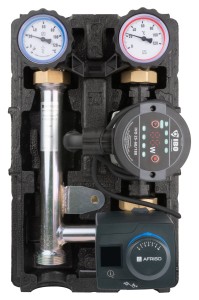 Grupa pompowa PrimoTherm K 180-2 DN25 IP 3-WM-R, pompa IBO IVO, zawór mieszający ARV Kvs12, regulator ACT 343 ProClick AFRISO