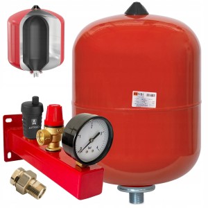 Zestaw C.O.  5L: Naczynie + Grupa bezpieczeństwa z odpowietrznikiem Afriso 