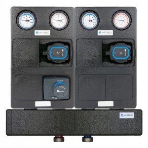 Zestaw grup pompowych PrimoTherm APH 2 AFRISO z rozdzielaczem i siłownikiem ARM 343 AFRISO