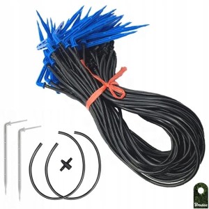 Kątowy kroplownik patykowy 2,2l/h z dwójnikiem, 2x wężyk 50cm BRADAS - 25 sztuk ( 1 opk. )