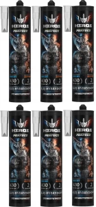STALCO KLEJ UNIWERSALNY MONTAŻOWY BARDZO MOCNY HEROS 290 ml - 6 SZTUK