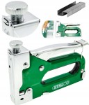 Taker tapicerski stalowy STALCO 4-14mm + zszywki 12mm STALCO