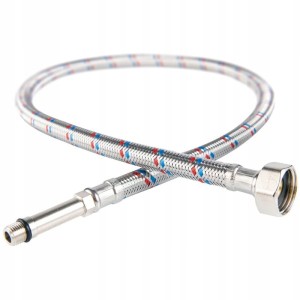 Wąż wężyk w oplocie do baterii długi M10 1/2 80cm