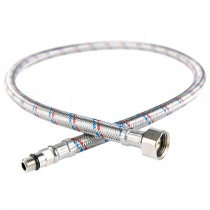 Wąż wężyk w oplocie do baterii krótki M10 3/8 60cm