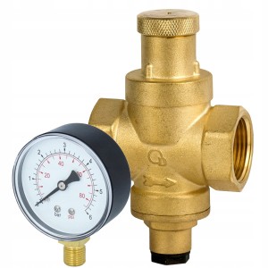 Mini reduktor ciśnienia wody 3/4" Diamond z manometrem