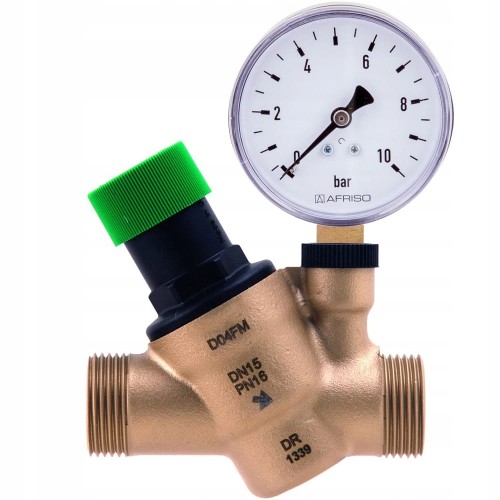 Reduktor ciśnienia Honeywell Braukmann + manometr AFRISO