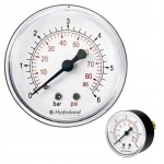 Manometr techniczny aksjalny tylny śr. 63mm, 1/4", 0-6 bar - Hydroland Polska