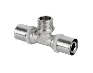 Trójnik zaciskowy PEX-GZ 20x1/2x20 Hydroland