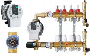  Rozdzielacz 6 obwodów do podłogówki z pompą WILO EKO