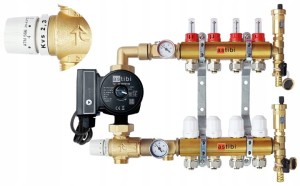  Rozdzielacz 14 obwodów do podłogówki z pompą Astibi