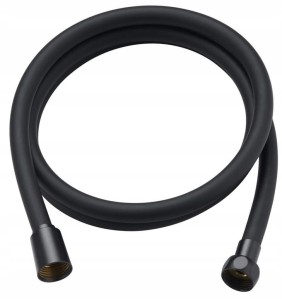 Wąż prysznicowy wannowy 150 cm 1/2 cala czarny HYDROLAND