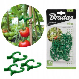 Klipsy do mocowania roślin BRADAS 45 szt. - 3 rozmiary