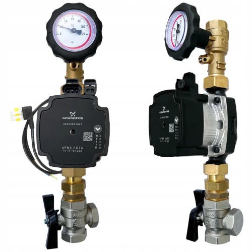 Grupa pompowa GRUNDFOS UPM3 AUTO 15-70 osprzęt AFRISO