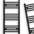 Grzejnik łazienkowy elektryczny NERO z grzałką 400x800 czarny slim