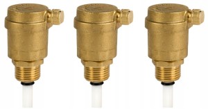 ODPOWIETRZNIK AUTOMATYCZNY Z ZAWOREM STOPOWYM 1/2 CAL MOSIĘŻNY - 3 sztuki