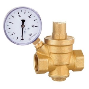 REDUKTOR CIŚNIENIA WODY IBO Z MANOMETREM AFRISO 1 CAL DN25