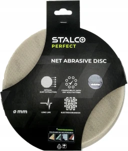 KRĄŻEK ŚCIERNY SIATKOWY 125MM GR. 320 STALCO DO SZLIFOWANIA RZEP - 5 SZTUK