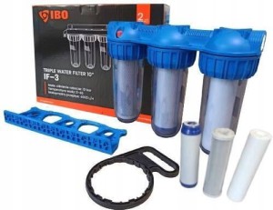 Filtr do wody wstępny korpus obudowa 1'' GW 3-STOPNIOWY IBO - 3 wkłady