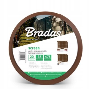 Osłona ogrodzeniowa UV BRADAS - Brązowa 4,75cmx35m
