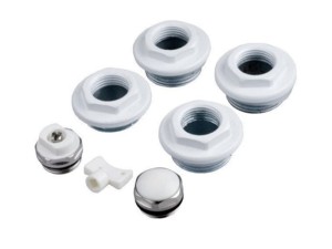 Zestaw korków do grzejnika aluminiowego