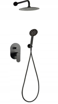 ZESTAW NATRYSKOWY PODTYNKOWY DIONE VALVEX BLACK