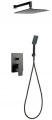ZESTAW NATRYSKOWY PODTYNKOWY CARRE VALVEX BLACK