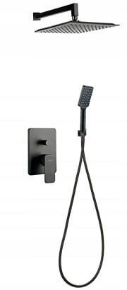 ZESTAW NATRYSKOWY PODTYNKOWY CARRE VALVEX BLACK