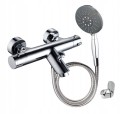 Zestaw natryskowy MODERN CHROM: Bateria + Słuchawka + Wąż + Uchwyt