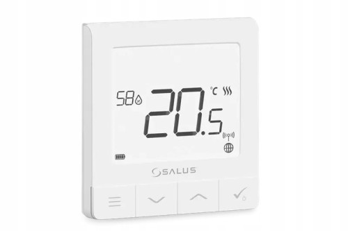 Bezprzewodowy akumulatorowy regulator temperatury SALUS SQ610RF Quantum biały