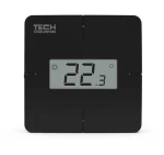 Regulator temperatury TECH R-X - czarny, przewodowy