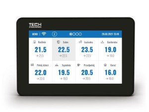 Przewodowy panel kontrolny TECH M-12 czarny do listwy TECH L-12 