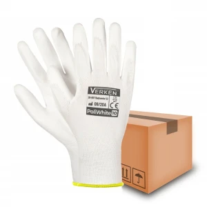 240 x Rękawice robocze VERKEN PoliWhite r. 10 (XL)