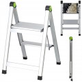 Drabina domowa STALCO składana MINI SLIM 2-stopnie bez uchwytu - 150 kg