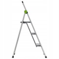 Drabina domowa STALCO składana MINI SLIM 3-stopnie z uchwytem - 150 kg
