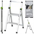 Drabina domowa STALCO składana SLIM 2-stopnie z uchwytem - 150 kg