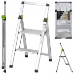 Drabina domowa STALCO składana SLIM 2-stopnie z uchwytem - 150 kg