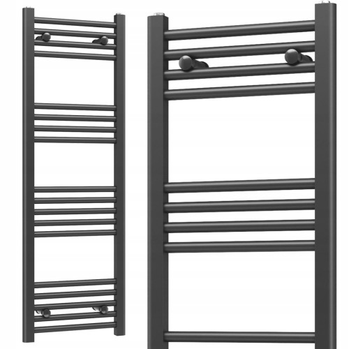 Grzejnik łazienkowy drabinka 400x1200 409W 18-ŻEBEREK CZARNY SLIM 40x120cm