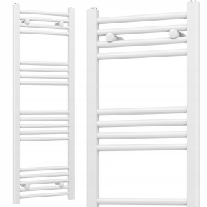 Grzejnik łazienkowy drabinka 400x1200 - 18 żeberek, biały SLIM