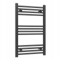 Grzejnik łazienkowy drabinka 500x800 322W 12-ŻEBEREK CZARNY SLIM 50x80cm