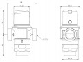 Termostatyczny zawór mieszający AFRISO ATM 883 - 5/4",' 35-60°C Kvs 4,2 m3/h