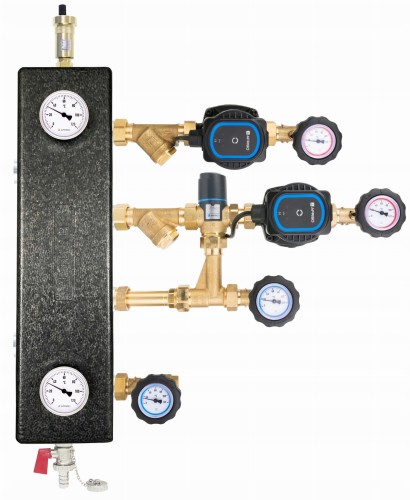 Zestaw mieszający: sprzęgło SP1020, człon bez mieszania i z zaworem termostatycznym ATM 561, pompy AFRISO APH 160