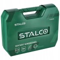 Zestaw kluczy nasadowych płaskooczkowych STALCO 1/2" i 1/4" - 84 elementy